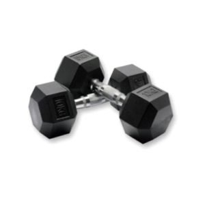 Hex Rubber Dumbbell